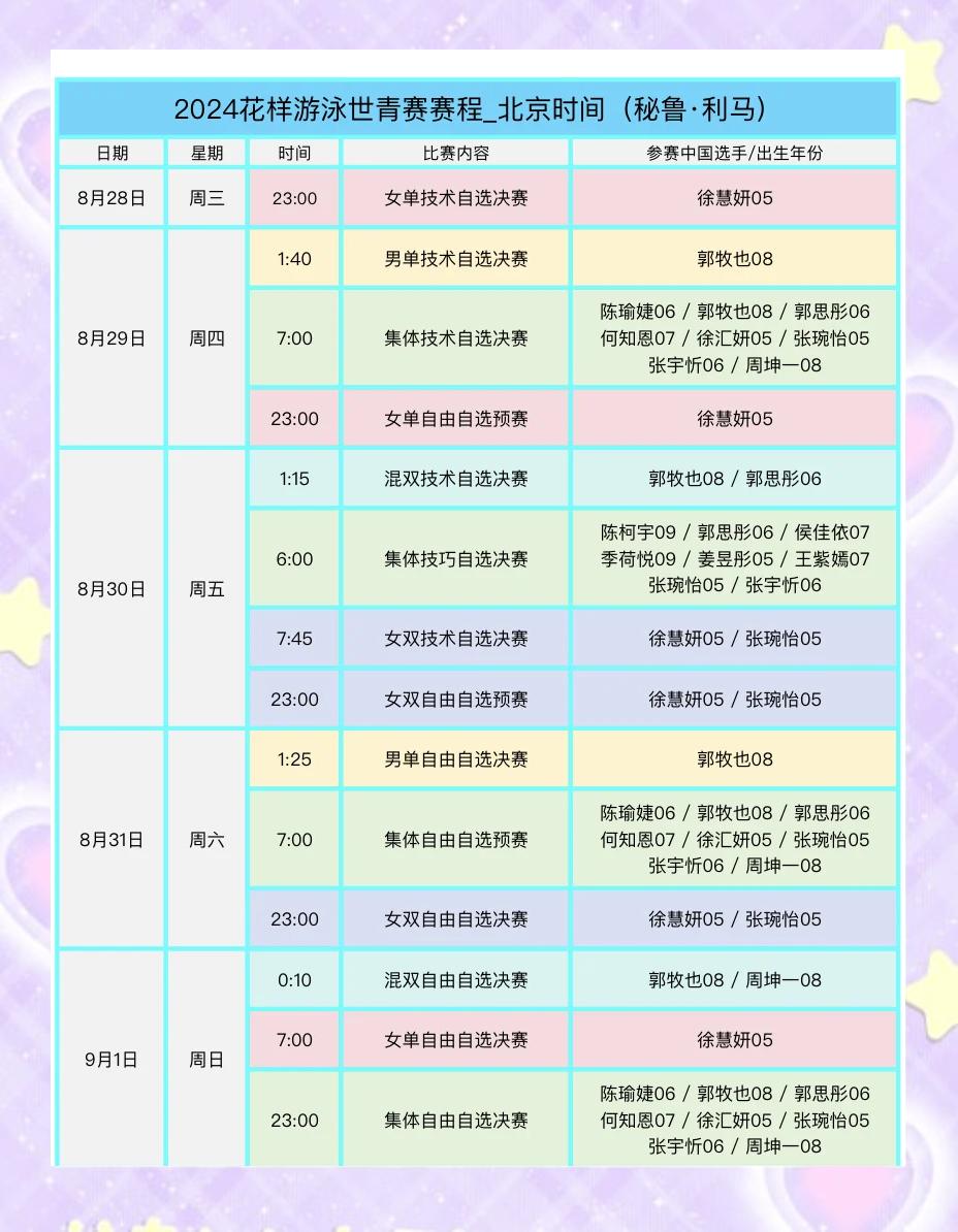 China Team World Preliminary Schedule 2024(China Team World Preliminary Schedule 2021 Schedule)